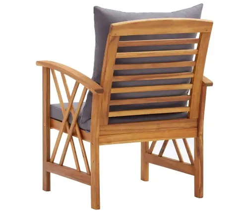 Dārza Krēsli Ar Matračiem, 2 Gab., Akācijas Masīvkoks Vidaxl