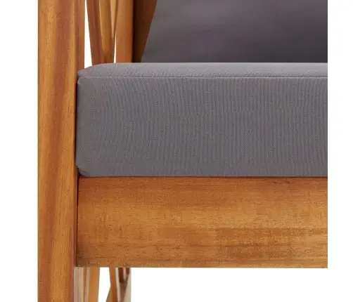 Dārza Sols Ar Spilveniem, 119 Cm, Akācijas Masīvkoks Vidaxl