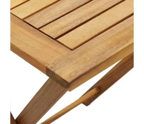 3-Daļīgs Bistro Mēbeļu Komplekts Ar Matračiem, Akācijas Koks Vidaxl