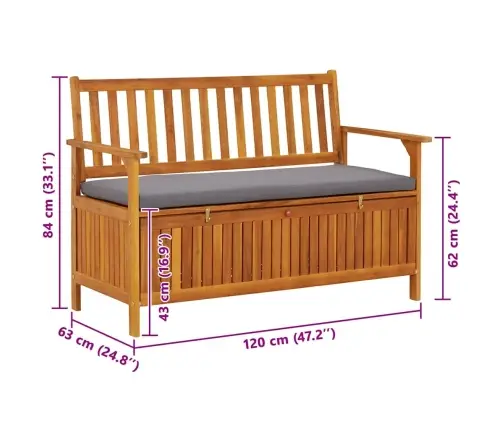 Aia Hoiupink, 120 cm Toekas Akaatsiapuit
