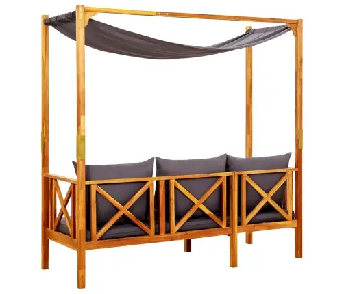 Dārza Sols Ar Jumtiņu, Akācijas Masīvkoks Vidaxl