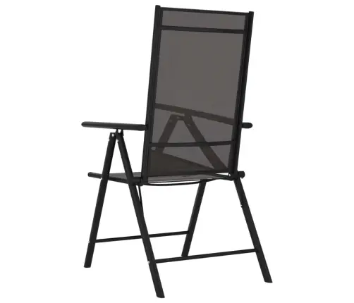 Kokkupandavad Aiatoolid 6 Tk, Tekstileen, Must