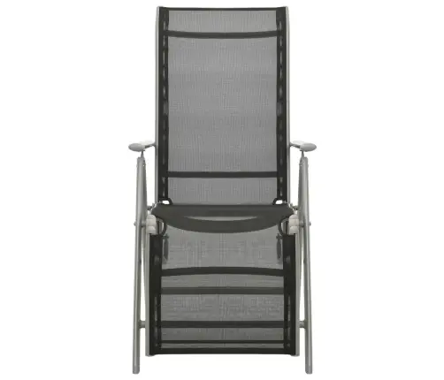 Sodo Kėdės, 2Vnt., Sidabrinės, Tekstilenas Ir Aliuminis