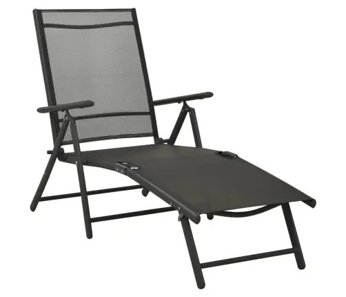 3-Osaline Aiamööblikomplekt, Textilene, Must