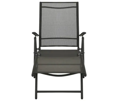 3-Osaline Aiamööblikomplekt, Textilene, Must