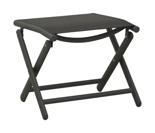 3-Osaline Aiamööblikomplekt, Textilene, Must