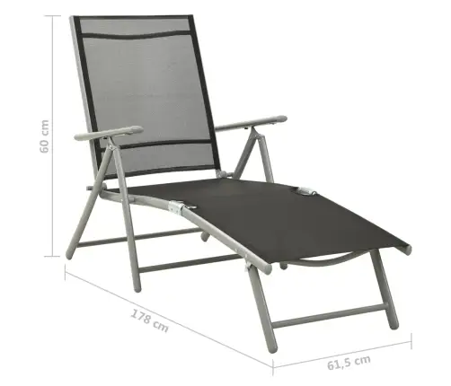 3-Daļīgs Dārza Atpūtas Mēbeļu Komplekts, Tekstilēns, Alumīnijs Vidaxl