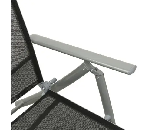 3-Daļīgs Dārza Atpūtas Mēbeļu Komplekts, Tekstilēns, Alumīnijs Vidaxl