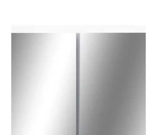 Veidrodinė Vonios Spintelė Su Led, Balta, 80X15X60cm Mdf