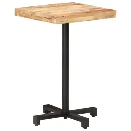 Bistro Galds, 50X50X75 Cm, KvadrÄta, NeapstrÄdÄts Mango Koks Vidaxl Bistro Galds, 50X50X75 Cm, KvadrÄta, NeapstrÄdÄts Mango Koks Vidaxl