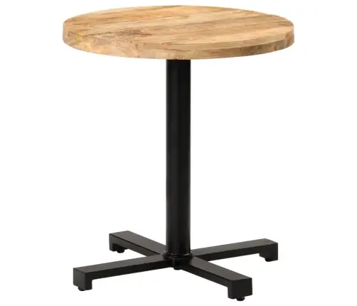 Bistro Galds, Ø70X75 Cm, Apaļš, Neapstrādāts Mango Koks Vidaxl