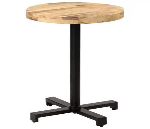 Bistro Galds, Ø70X75 Cm, Apaļš, Neapstrādāts Mango Koks Vidaxl