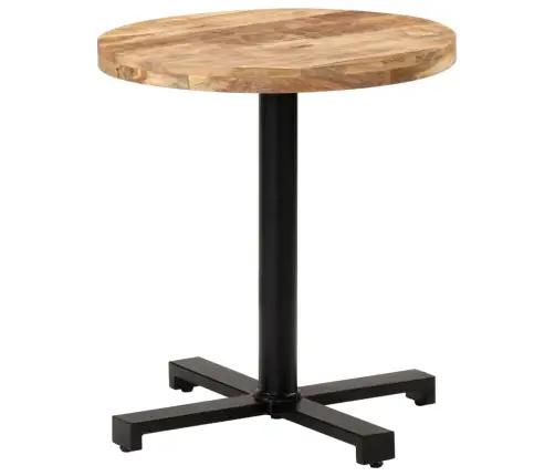 Bistro Galds, Ø70X75 Cm, Apaļš, Neapstrādāts Mango Koks Vidaxl