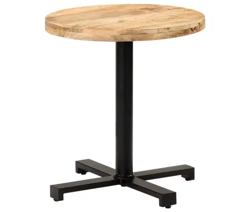 Bistro Galds, Ø70X75 Cm, Apaļš, Neapstrādāts Mango Koks Vidaxl