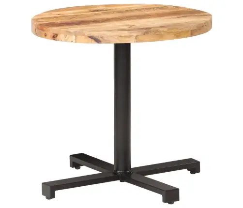 Bistro Galds, Ø80X75 Cm, Apaļš, Neapstrādāts Mango Koks Vidaxl