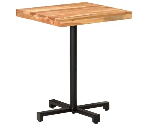 Bistro Galds, Kvadrātveida, 60X60X75 Cm, Akācijas Masīvkoks Vidaxl