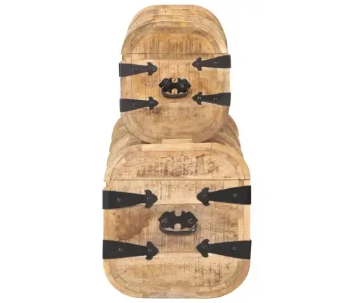 Mantu Lādes, 2 Gab., Mango Masīvkoks  Vidaxl