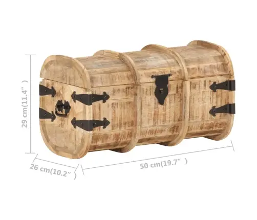 Mantu Lādes, 2 Gab., Mango Masīvkoks  Vidaxl