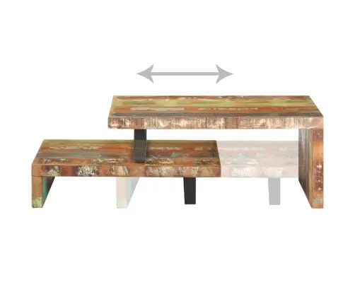 Kavos Staliukų Rinkinys, 2 Dalių, Perdirbtos Medienos Masyvas