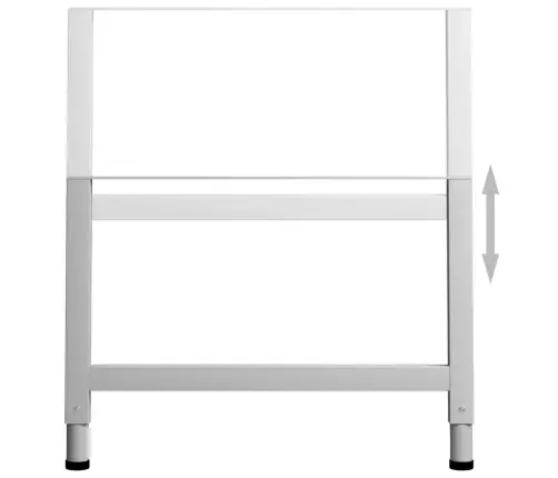 Darbastalio Rėmai, 2Vnt., Pilki, 85X(69-95,5)cm Metalas