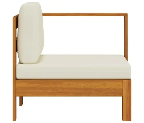 Vidējais Dīvāns Ar 1 Roku Balstu, Krēmbalts, Akācijas Koks Vidaxl Vidējais Dīvāns Ar 1 Roku Balstu, Krēmbalts, Akācijas Koks Vidaxl