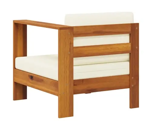 Vidējais Dīvāns Ar 1 Roku Balstu, Krēmbalts, Akācijas Koks Vidaxl Vidējais Dīvāns Ar 1 Roku Balstu, Krēmbalts, Akācijas Koks Vidaxl