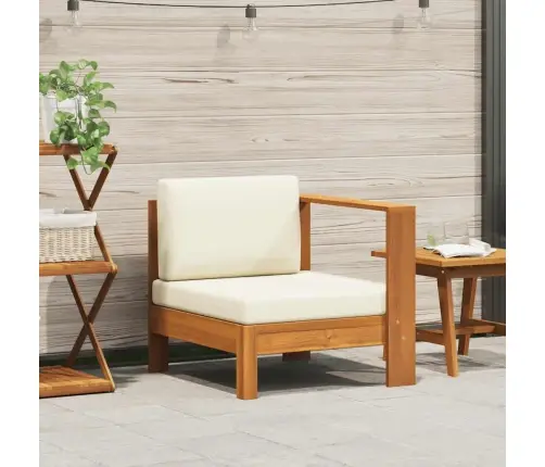 Vidējais Dīvāns Ar 1 Roku Balstu, Krēmbalts, Akācijas Koks Vidaxl Vidējais Dīvāns Ar 1 Roku Balstu, Krēmbalts, Akācijas Koks Vidaxl