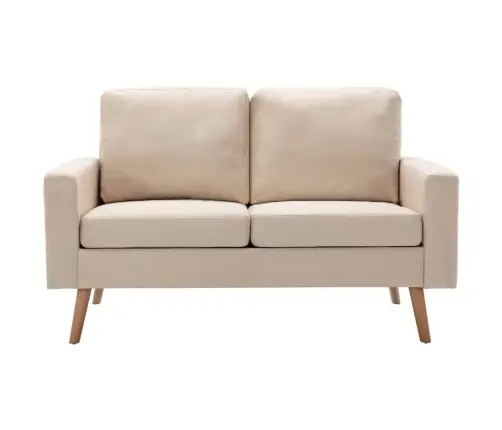 2-Osaline Diivanikomplekt, Kangas, Kreemjasvalge