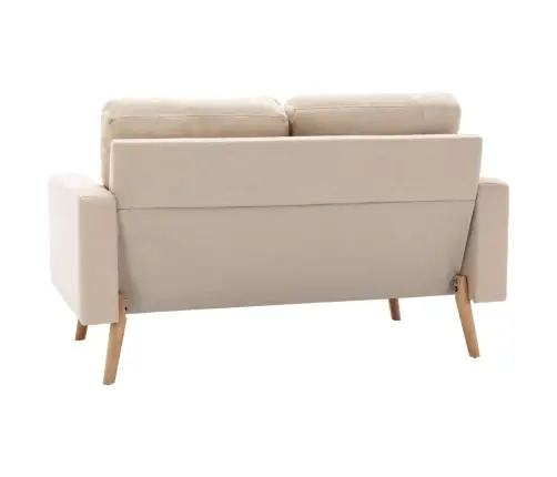 2-Osaline Diivanikomplekt, Kangas, Kreemjasvalge