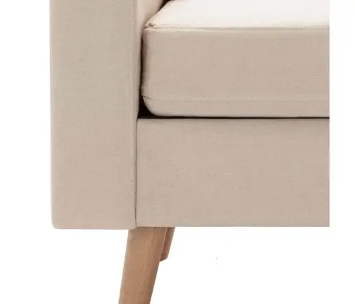 2-Osaline Diivanikomplekt, Kangas, Kreemjasvalge