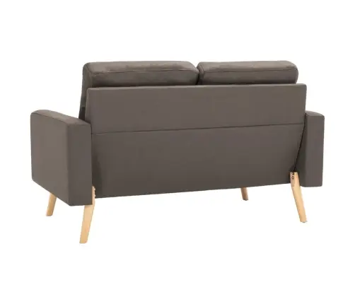 2-Daļīgs Dīvānu Komplekts, Pelēkbrūns Audums Vidaxl