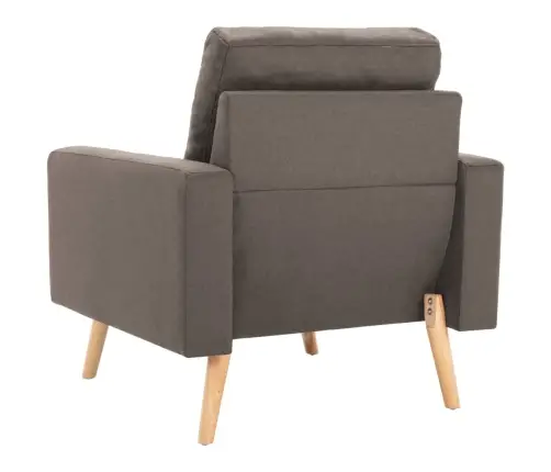 2-Daļīgs Dīvānu Komplekts, Pelēkbrūns Audums Vidaxl