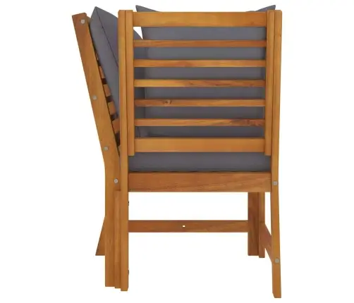 Modulinė Kampinė Sofa Su Tamsiai Pilkomis Pagalvėmis, Akacija