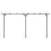 Dārza Pergola, Pelēka, 400X40X205 Cm, Impregnēts Priedes Koks Vidaxl
