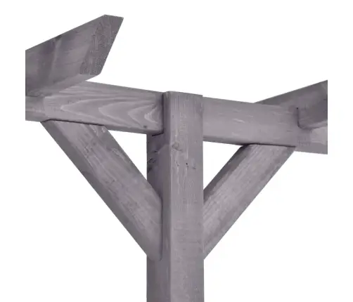 Dārza Pergola, Pelēka, 400X40X205 Cm, Impregnēts Priedes Koks Vidaxl