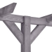 Dārza Pergola, Pelēka, 400X40X205 Cm, Impregnēts Priedes Koks Vidaxl
