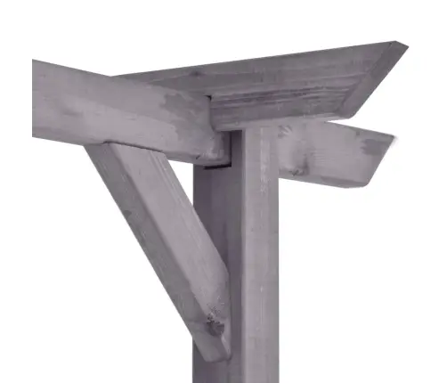 Dārza Pergola, Pelēka, 400X40X205 Cm, Impregnēts Priedes Koks Vidaxl