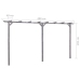 Dārza Pergola, Pelēka, 400X40X205 Cm, Impregnēts Priedes Koks Vidaxl