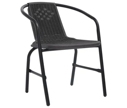 Dārza Krēsli, 2 Gab., Plastmasas Rotangpalma, Tērauds, 110 Kg Vidaxl Dārza Krēsli, 2 Gab., Plastmasas Rotangpalma, Tērauds, 110 Kg Vidaxl