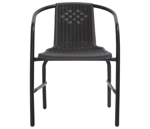 Dārza Krēsli, 2 Gab., Plastmasas Rotangpalma, Tērauds, 110 Kg Vidaxl Dārza Krēsli, 2 Gab., Plastmasas Rotangpalma, Tērauds, 110 Kg Vidaxl