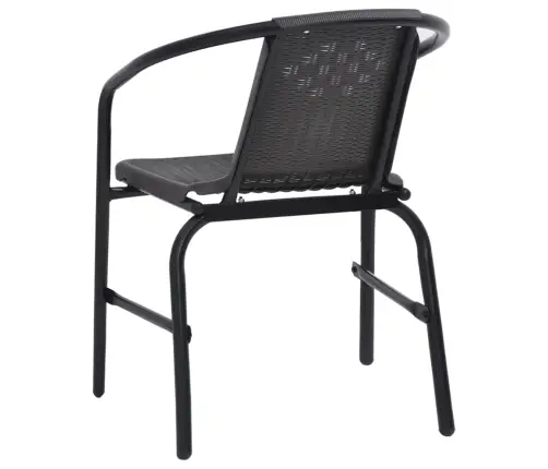 Dārza Krēsli, 2 Gab., Plastmasas Rotangpalma, Tērauds, 110 Kg Vidaxl Dārza Krēsli, 2 Gab., Plastmasas Rotangpalma, Tērauds, 110 Kg Vidaxl