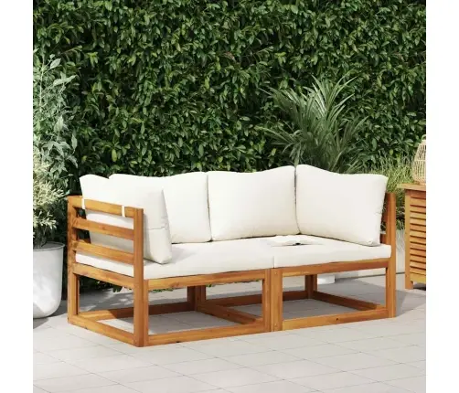 Stūra Dīvāni, 2 Gab., Krēmbalti Matrači  Vidaxl