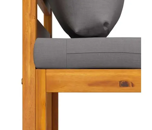 Modulinė Vidurinė Sofos Dalis Su Pilka Pagalvėle, Akacija