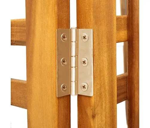 3-Paneļu Istabas Aizslietnis, 121X2X170 Cm, Akācijas Masīvkoks Vidaxl