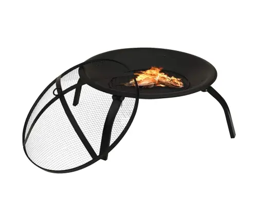 Ugunskura Vieta, Grils Ar Kruķi, 56X56X49 Cm, Tērauds  Vidaxl