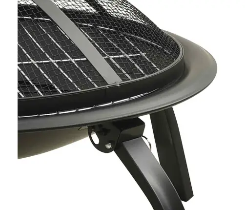 Ugunskura Vieta, Grils Ar Kruķi, 56X56X49 Cm, Tērauds  Vidaxl