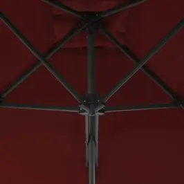 Aia Päikesevari, Teraspostiga, Bordoopunane, 250X250X230 Cm