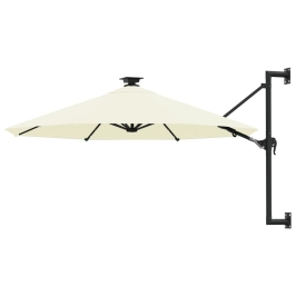 Seinale Kinnitatav Aia Päikesevari Metallpostiga 300 cm Liiv