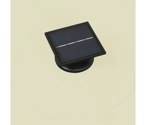 Saulessargs Ar Metāla Kātu Un Led, Smilšu Krāsā, 300 Cm Vidaxl