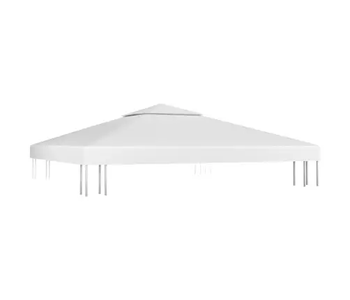 Kahekordne Varjualuse Katus 310 G/M² 3 X 3 M, Valge